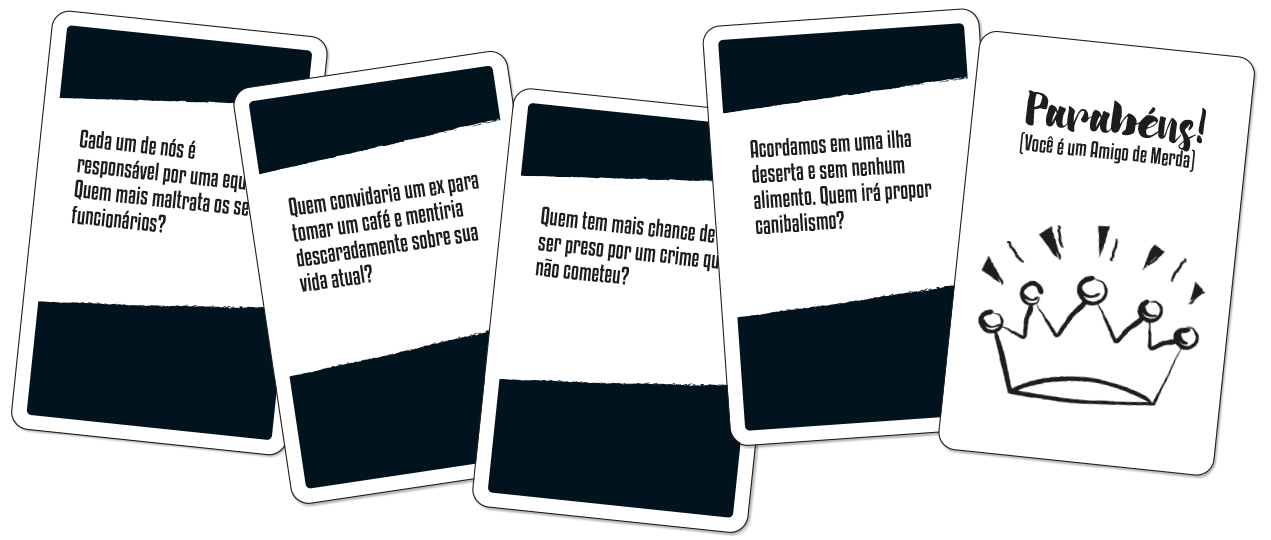 Jogo de cartas amigos de merda - Hobbies e coleções - Ponta Verde