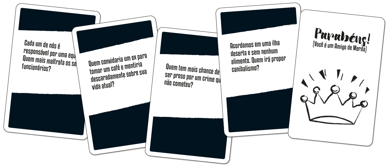 Jogo de cartas com amigos