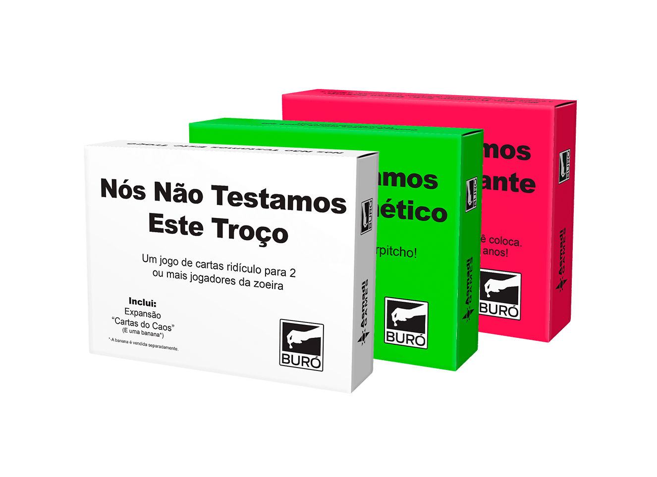 Nós Não Testamos Esse Troço - Jogo de Cartas - Buró Jogos (Em